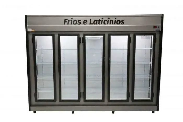 Balcão auto serviço expositor frios e Laticínios 5 portas chimafrio - Marcos