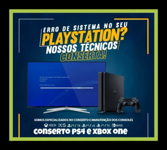 Playstation 4 e Xbox one manutenção 