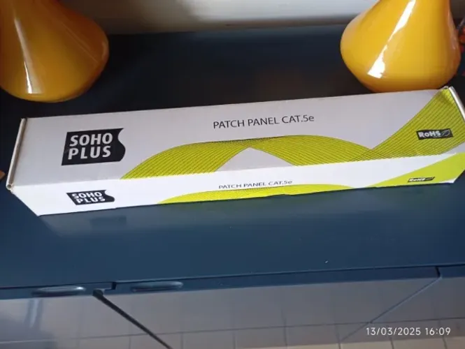 Painel Patch Sohoplus 24p Cat5e Furukawa T568A/B 24 Portas