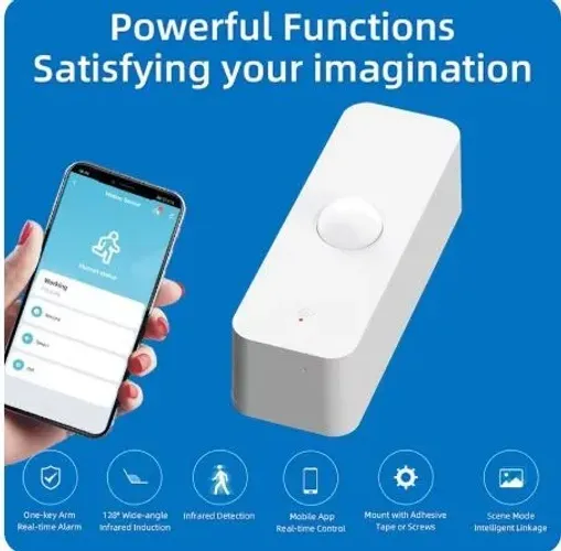 Sensor de movimento Tuya wifi pir casa inteligente infravermelho Alexa Automação COD-AM607