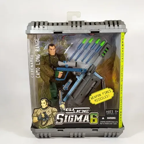 GI JOE SIGMA 6 - BONECO codinome LONG RANGE - Embalagem original nunca aberta.