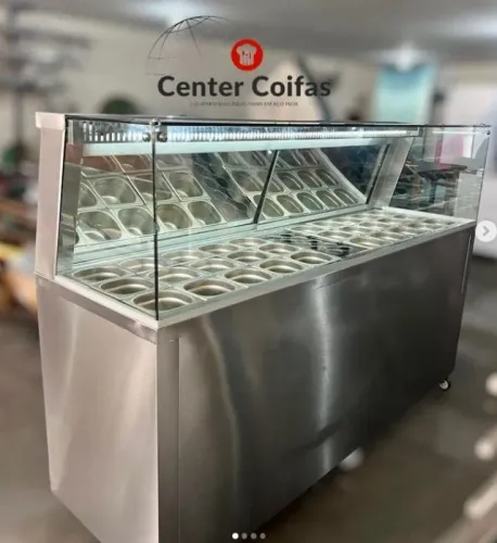 BALCAO CONDIMENTADORA REFRIGERADA PARA POKE