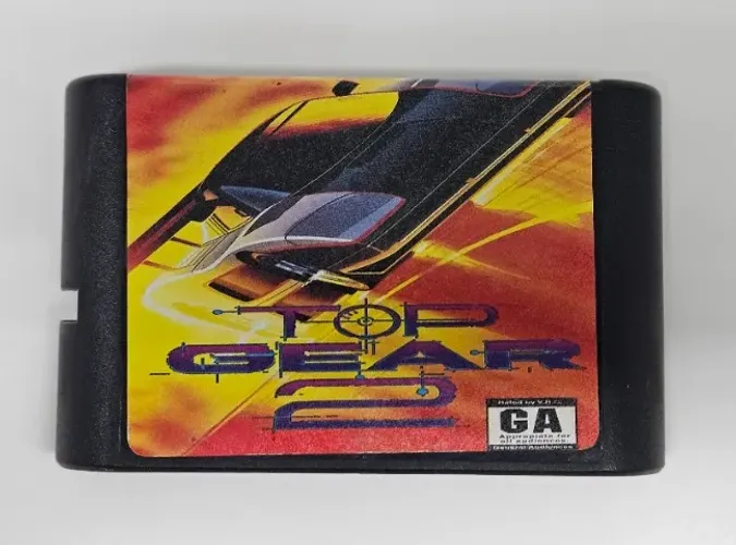 3 Cartuchos Mega Drive III -  'Top Gear 2', 'Power Athlete (Fighter 5)', '6-Pack'