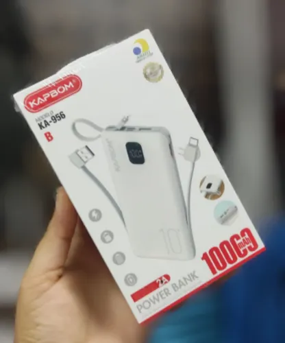 Carregador Portátil Power Bank 10000mah Para Celular Tipo C / Iphone /V8 
