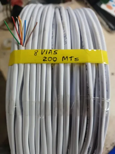 rolo de Cabo pra alarme 8 vias, rolo 200 mts