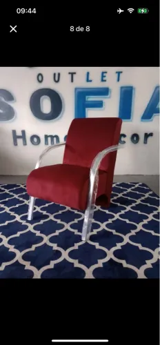 PAGA NA HORA DA ENTREGA!! POLTRONA SOFIA EM VELUDO