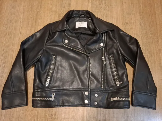 Jaqueta de Couro Infantil Zara