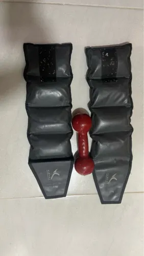 Halteres e Caneleiras de Peso - Ginástica em casa