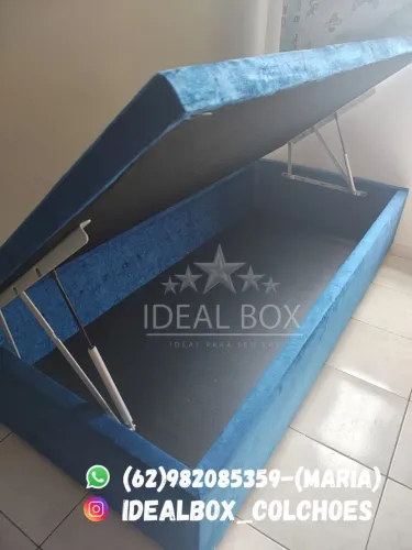 Cama Box Baú Solteiro 88*188 - Conforto e Organização