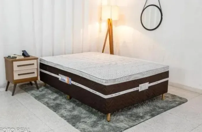 Cama Box Casal Livina Molas Ensacadas- Produto Novo Entrega Rápida