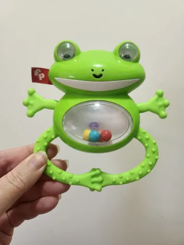 chocalho mordedor sapo fisher price