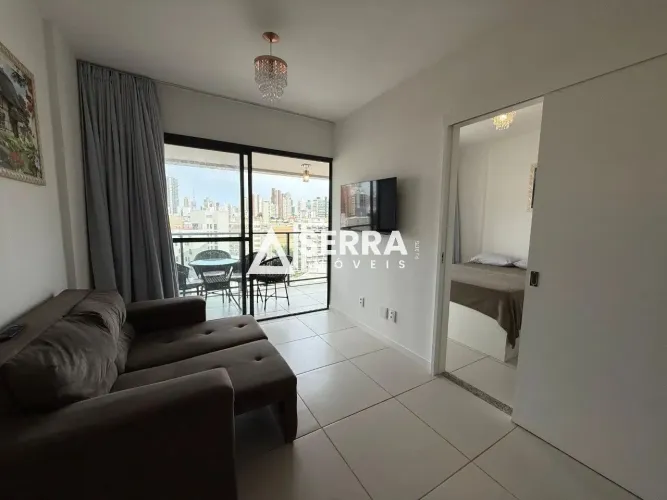 Barra | 1 Quarto | 27,14 m² | Mobiliado | Climatizado | Total Infraestrutura de Lazer