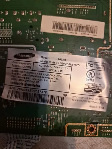 Placa principal samsung ls20cfskfmzd