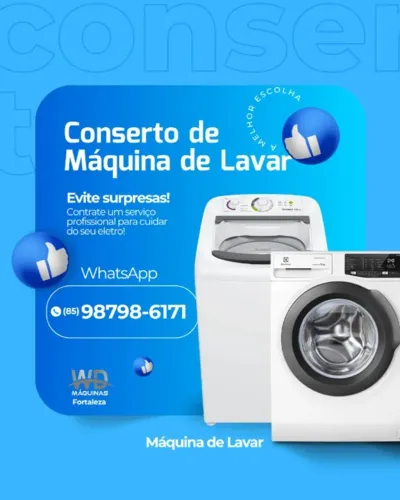 Conserto de Máquina de Lavar - C/Garantia de 3 meses| Atendimento em sua casa em ate 4h