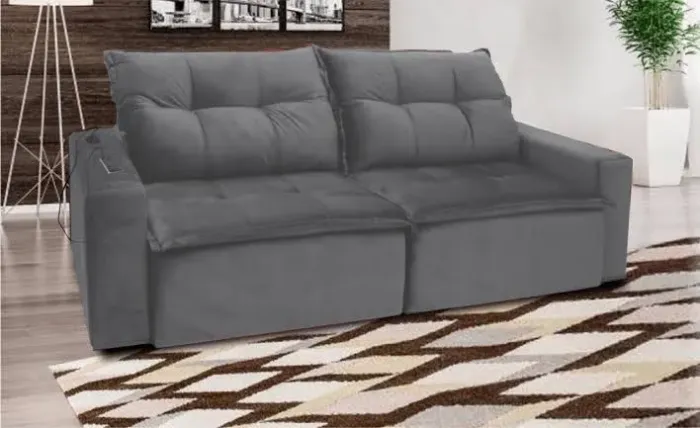 Sofá Capri 250 cm- FRETE GRATIS / ENTREGA HOJE!!