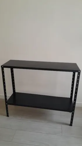 Estante prateleira escritório aço preta