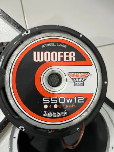 Caixa de som Woofer Oversound 550W 12'' - Steel Line
