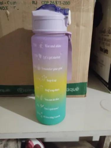 Garrafa de água motivacional Degradê 500 ml
