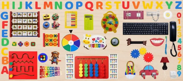 Painel Sensorial Triplo