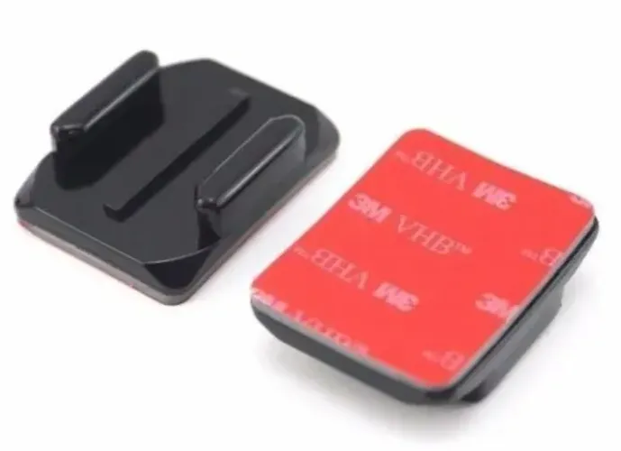 Suporte Compatível Gopro Curvo Curvado Reto Plano Capacete Adesivo 3m