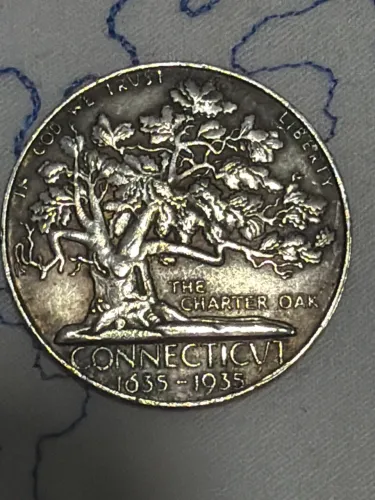 Moeda half dollar comemorativa 1935 muito rara