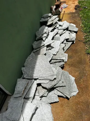 Revestimento de parede pedras