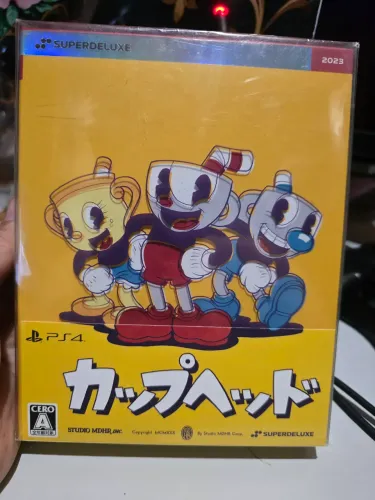 Jogo Cuphead PS4 - Super Deluxe 2023 JP - Edicao colecionador ( Jogo + Expansao ) LACRADO