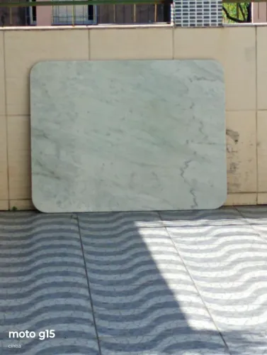 Tampão de mármore carraro<br>Med:1,10×85