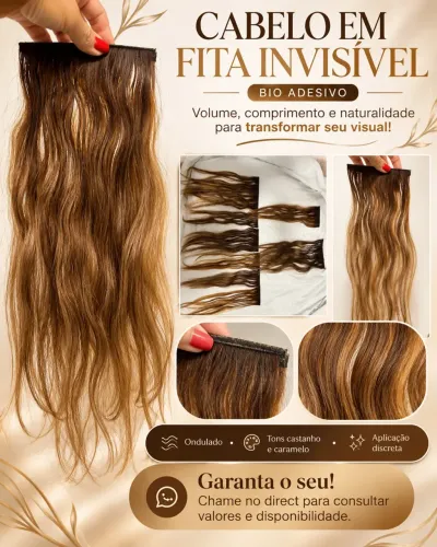 ? VENDE-SE CABELO HUMANO - FITA ADESIVA (BIO ADESIVO) ?
