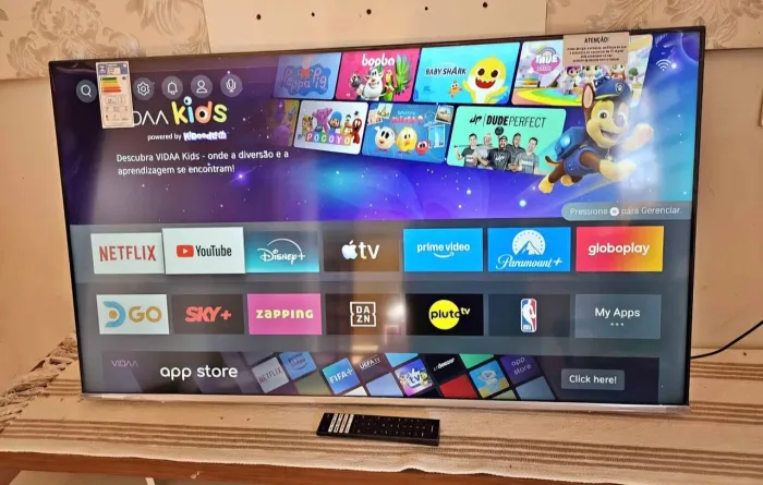 Tv smart 55 4K DLED Toshiba VIDAA impecável