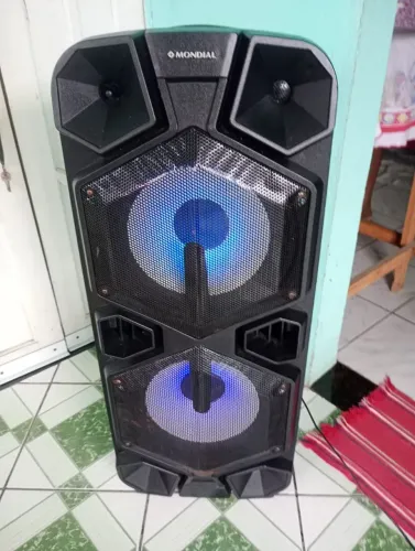 Caixa. De. Som. Torre. Mondial. CM-15. 1000watts. RMS. Potência. Leia
