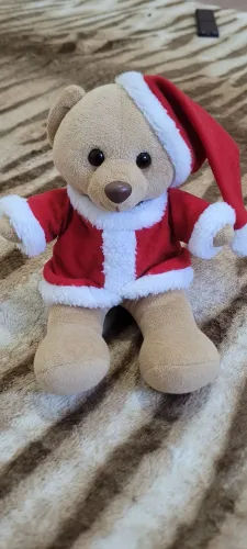 Ursinho de natal usado.