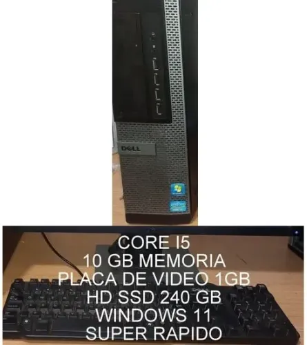 Computador DELL I5 10GB SSD 240 WINDOWS 11