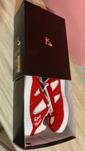 Tênis Tesla Vermelho Branco Seminovo 41