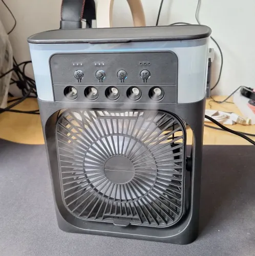 VENDA RÁPIDA! MINI AR CONDICIONADO Portátil 3 e 1 REFRESCA, UMIDIFICA E ILUMINA EXCELENTE!