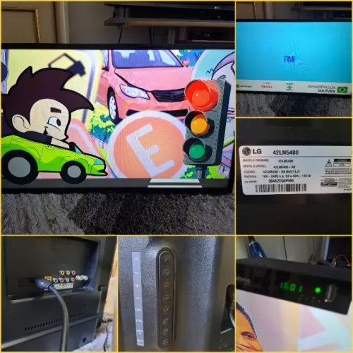 Televisão 42 polegadas LG modelo 42LN5400 + 01 Conversor/Receptor Digital Intelbra