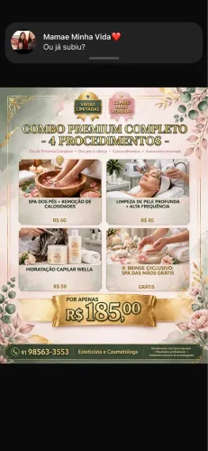 Combo premium, 4 serviços completos.