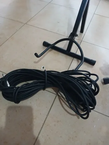 Cabo P10 15m + 1 suporte super reforçado