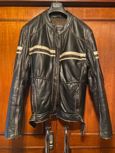 Jaqueta de couro para moto 