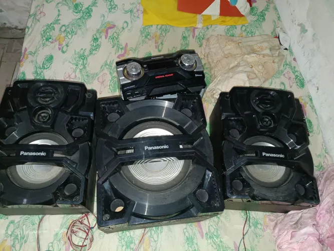 ?Mini System Panasonic AKX880 (Caixas OK / Aparelho Aberto p/ Peças ou Reparo)