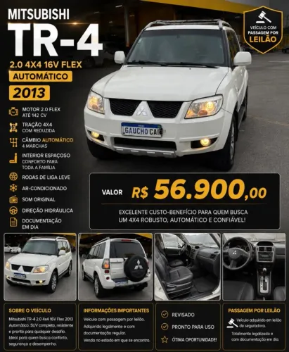Mitsubishi Pajero TR4 2.0/ 2.0 Flex 16V 4X4 Aut. 2013