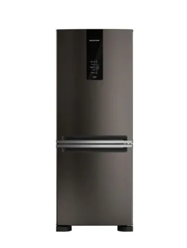 Geladeira Brastemp Frost Free Inverse 447L BRE57FE Black Inox A+++