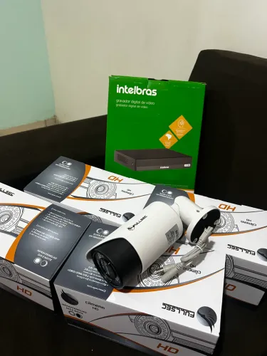 KIT DVR INTELBRAS + 3 câmeras 
