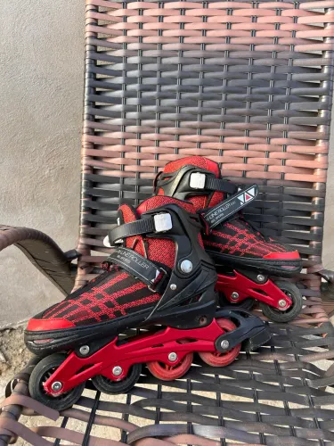 PATINS BEL SPORTS INLINE 4 RODAS VERMELHO - VINTAGE RETRÔ