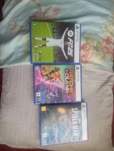 Vende 3 jogos PS5 mídia física novos em perfeito estado 