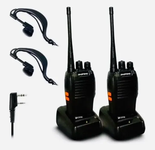 Kit 2 rádios comunicadores Baofeng 777s