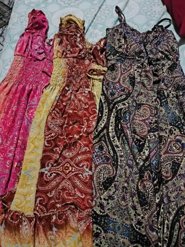 Vestido longo ciganinha e alcinha
