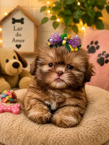 lindos shih tzu com procedência e qualidade