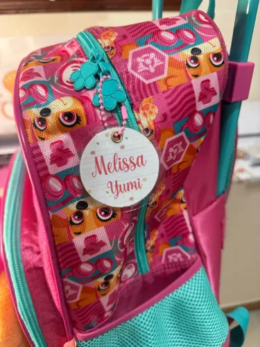 Chaveiro para mochila escolar 