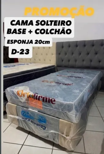 Mega Oferta de Base de Solteiro+Colchão DN-23
